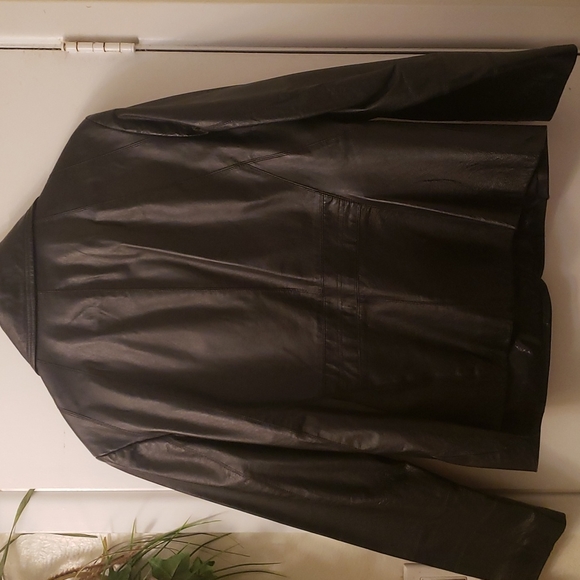 😎Men's Genuine BLACK😎 LEATHER😎 JACKET😎! LNWOT! - Picture 3 of 10